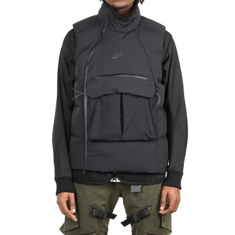 Nike Tech Pack Vest Gilette Sportswear Down Fill Black Anthracite Men's Small S